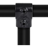 Kort T-stuk Typ 2B, 26,9 mm, Zwart