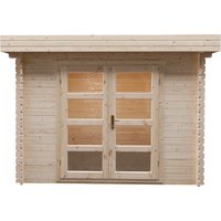 Houten tuinhuis Modern platdak 300x300cm / 28mm