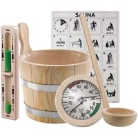 Rustieke sauna accessoires set